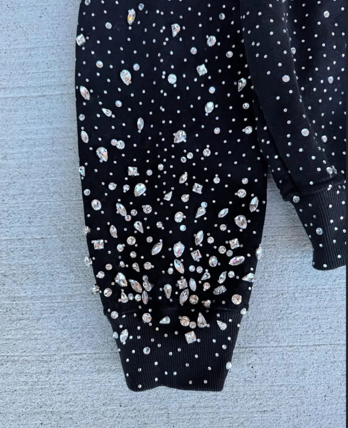 rhinestone zip up (color options)