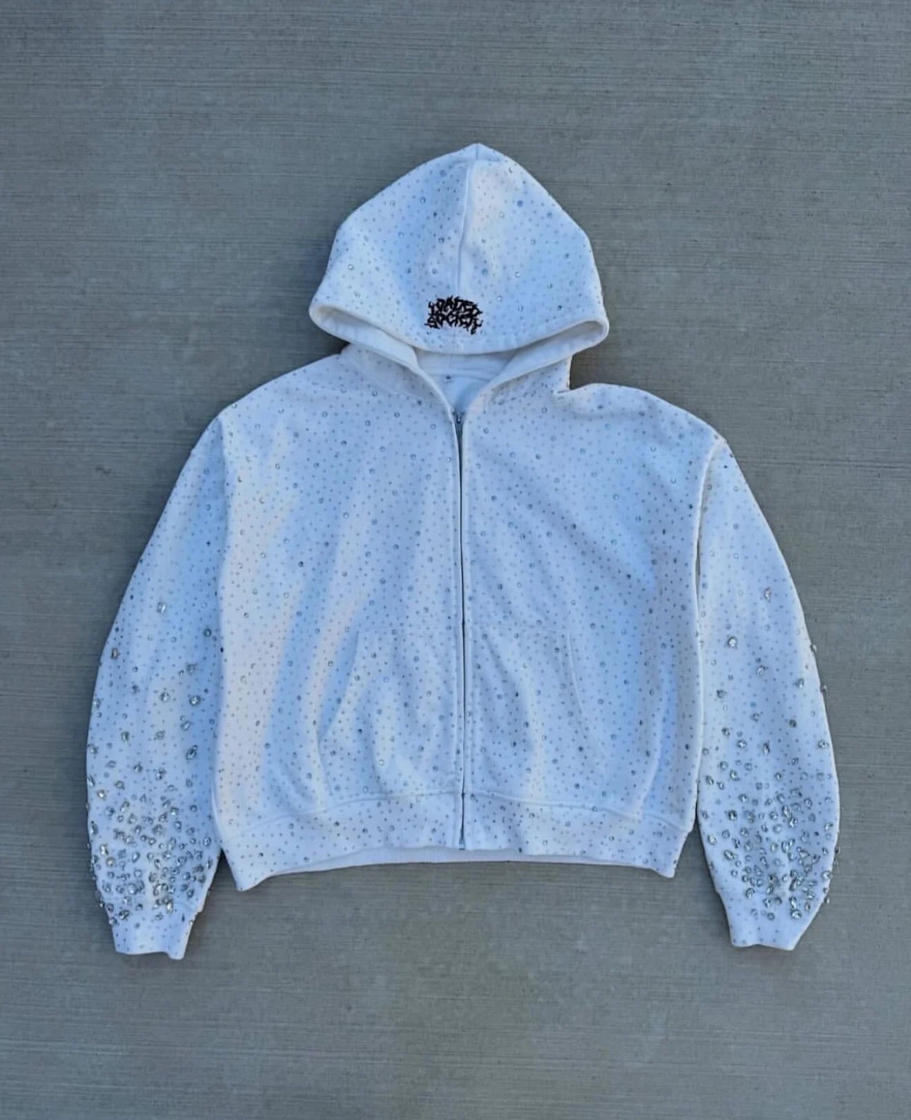 rhinestone zip up (color options)