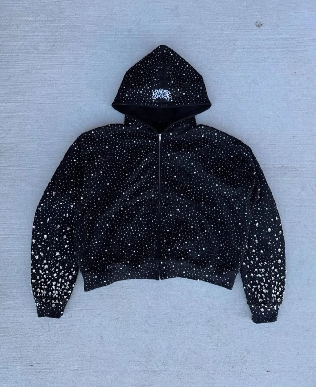 rhinestone zip up (color options)